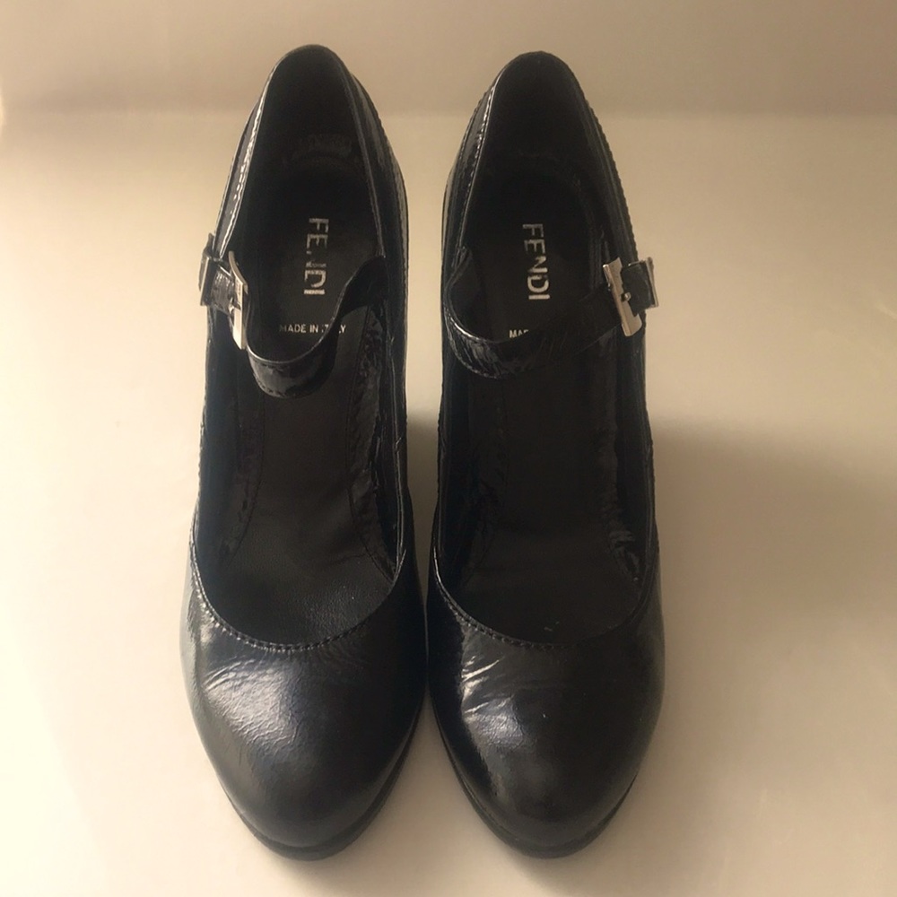 FENDI wedge high heels SZ 37.5